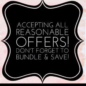 Reasonable offers accepted or countered!